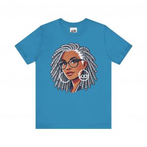 Empowering Woman with Locs T-Shirt - Black Girl Art Tee, Afrocentric Fashion