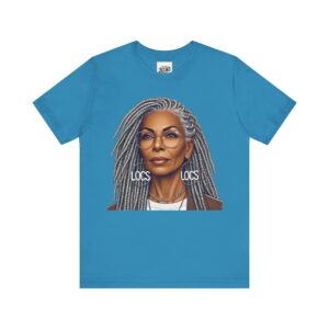 Empowering Woman with Locs T-Shirt - Black Girl Art Tee, Afrocentric Fashion